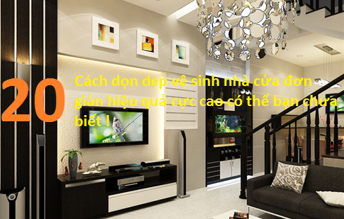 Không gian gia đình sau khi được vệ sinh sạch sẽ