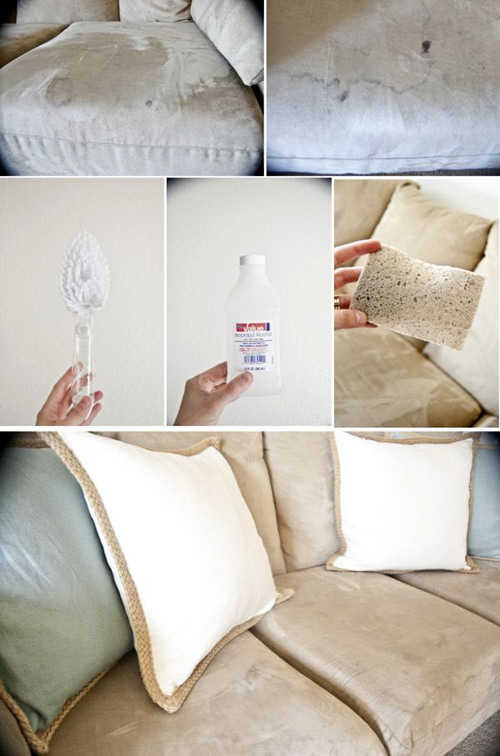 Cách làm sạch ghế sofa bọc vải