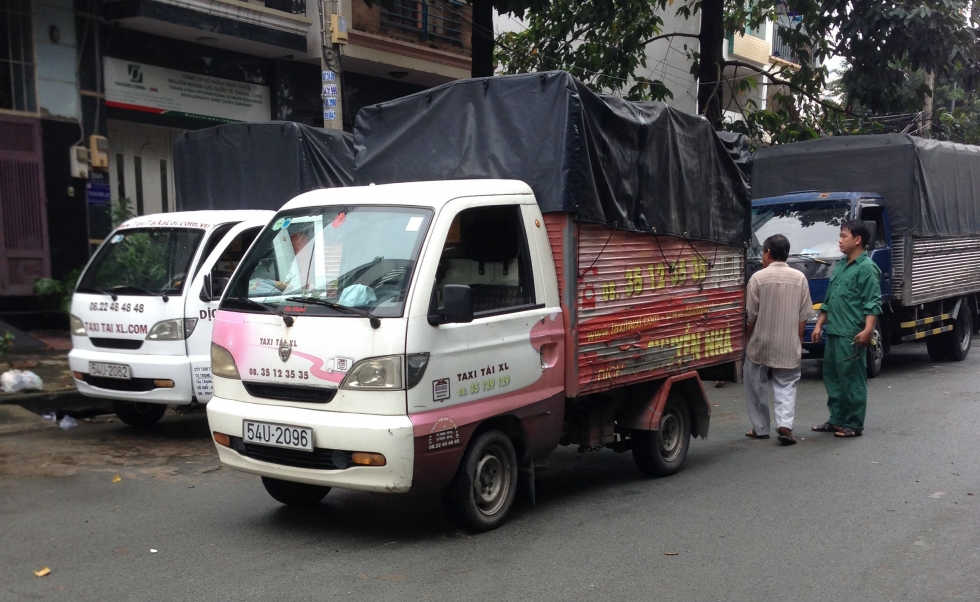 Xe taxi tải chuyên dụng tại công ty Xá Lợi TPHCM