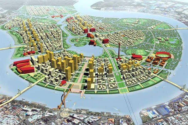 vị trí địa lí của quận 2, Tp Hồ Chí Minh