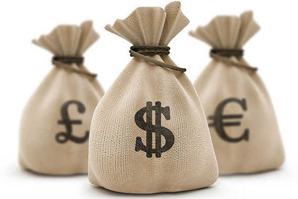 3 túi tiền với 3 loại tiền khác nhau