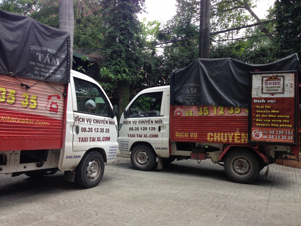 Xe tải cung cấp dịch vụ chuyển nhà trọ TPHCM tại Xá Lợi