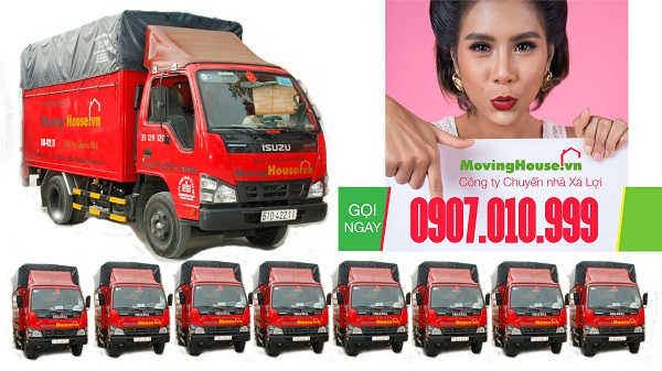 Xe tải chở hàng tại Xá Lợi Movinghouse