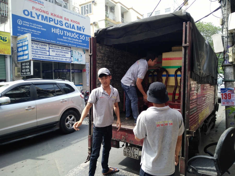 Xe tải nhỏ chuyển nhà tại Xá Lợi TPHCM