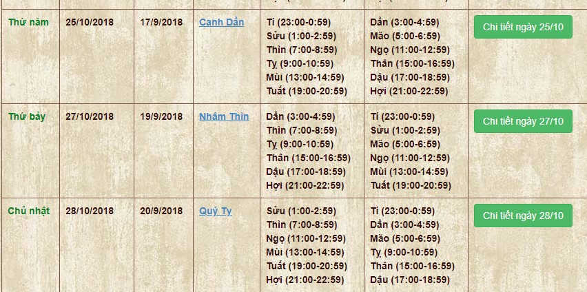 Xem ngày tốt chuyển nhà trong tháng 10 năm 2018