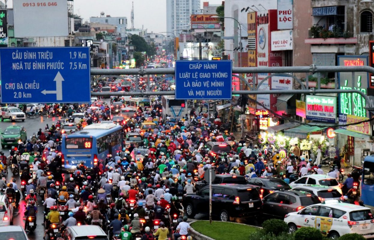 kẹt xe tại TP HCM