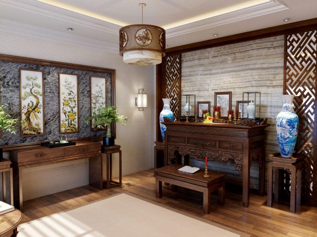 Đặt ban thờ đối diện với cửa ra vào sẽ tạo xung sát, không thể tụ khí, khiến gia chủ tiêu tán tài lộc và bất an