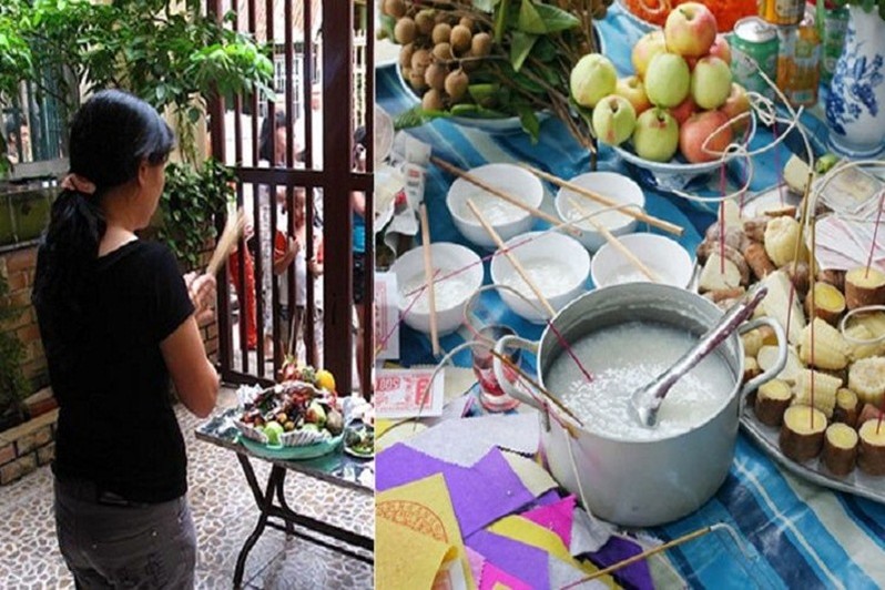 Mâm cúng chúng sinh tháng 7 đầy đủ