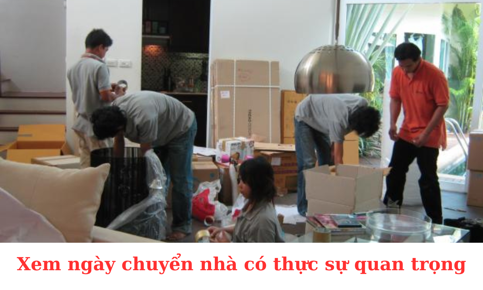 Xem ngày tốt tháng 12 để chuyển nhà