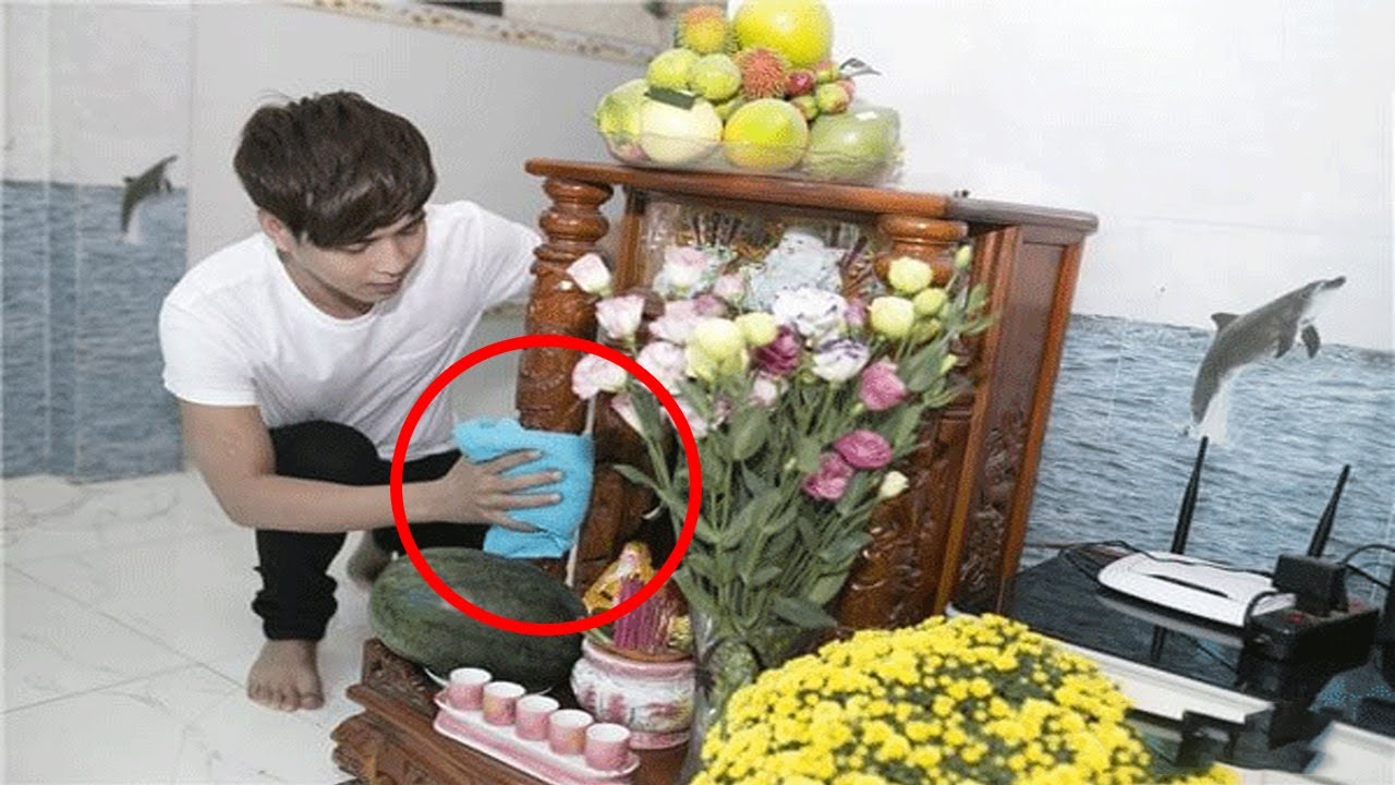 Vệ sinh trước khi cúng rước thần tài thổ địa về nhà