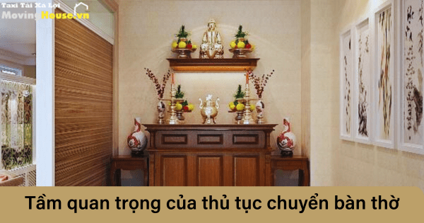 Thủ tục chuyển vị trí bàn thờ trong nhà