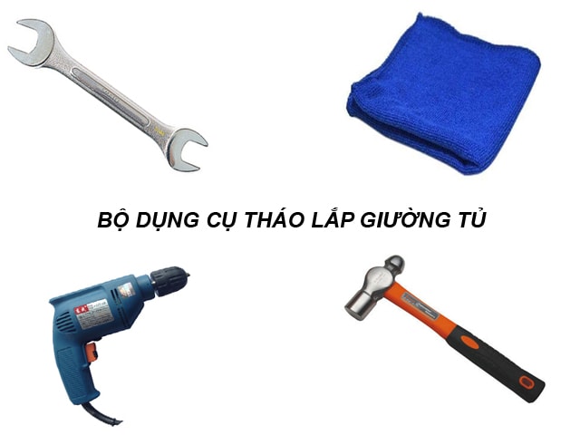 Dụng cụ tháo lắp tủ quần áo gỗ ép tại nhà